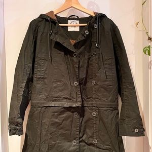 Waxed cotton Sitka raincoat